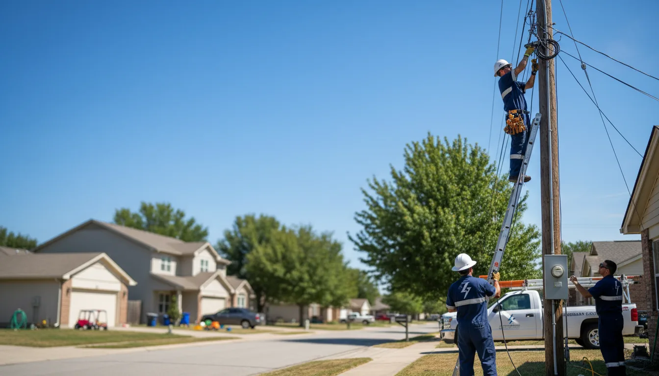 Residential electrician providing installation services in Simsboro, LA